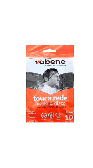 VABENE TOUCA REDE MODELO DISCO PRETO C/10