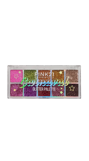 PINK 21 PALETA DE GLITTER CARNAVAL 9G COR 03