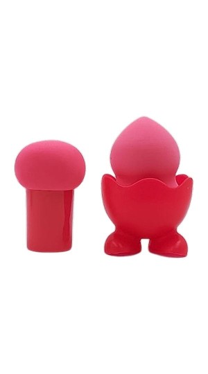 JONY KIT DE ESPONJA + COGUMELO COR VERMELHO