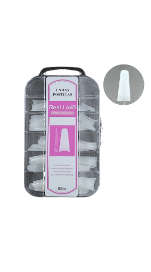 REAL LOVE TIPS BAILARINA LEITOSA COM 100 PEÇAS