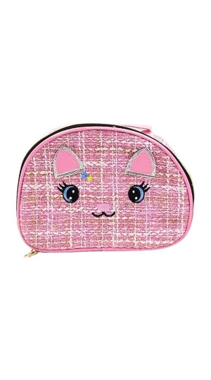 NECESSAIRE GATINHO COR ROSA BX-2117