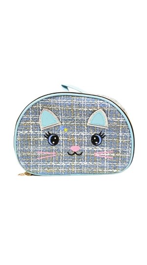 NECESSAIRE GATINHO COR AZUL  BX-2117
