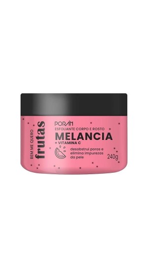 PORAN ESFOLIANTE CORPO E ROSTO MELANCIA 240G
