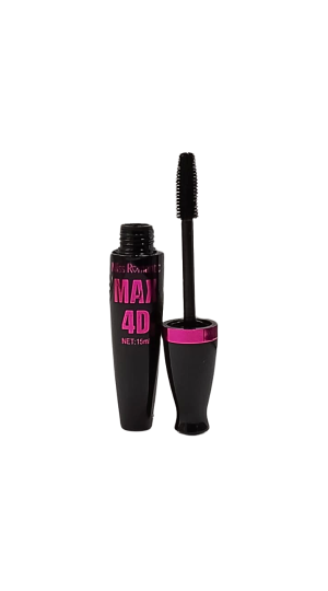 MISS ROMANTIC MÁSCARA DE CILIOS PRETA MAX 4D 15ML