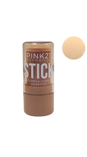 PINK 21 CONTORNO E CORRETIVO BASTÃO STICK COR 1 10G
