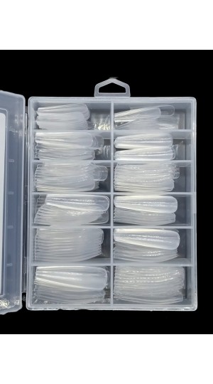 HELEN COLOR UNHA POSTIÇA REALISTA ALONGADA TRANSPARENTE C/240