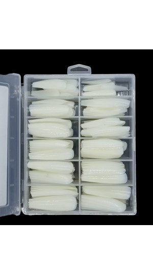 HELEN COLOR UNHA POSTIÇA REALISTA ALONGADA LEITOSA C/240