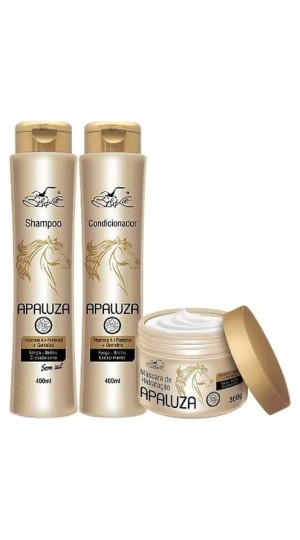BELKIT KIT CAPILAR APALUZA C/3 UNIDADES SHAMPOO/CONDICIONADOR/MASCARA