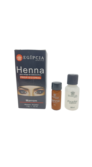 EGIPCIA HENNA MARRON HENNA 1,5G + 10ML FIXADOR