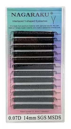 NAGARAKU CILIOS FIO A FIO Y 0.07D 14MM