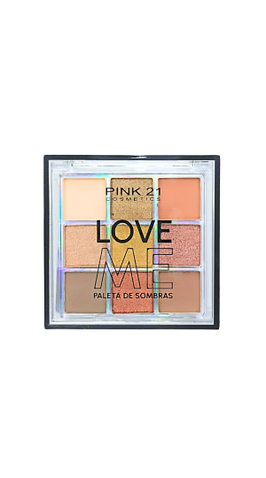 PINK 21 PALETA DE SOMBRA LOVE ME COR 3